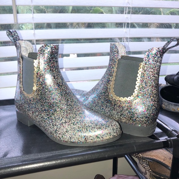 jack rogers rain boots glitter